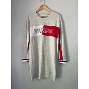 Tommy Hilfiger Sport Long Sleeve Logo Shirt Dress size medium